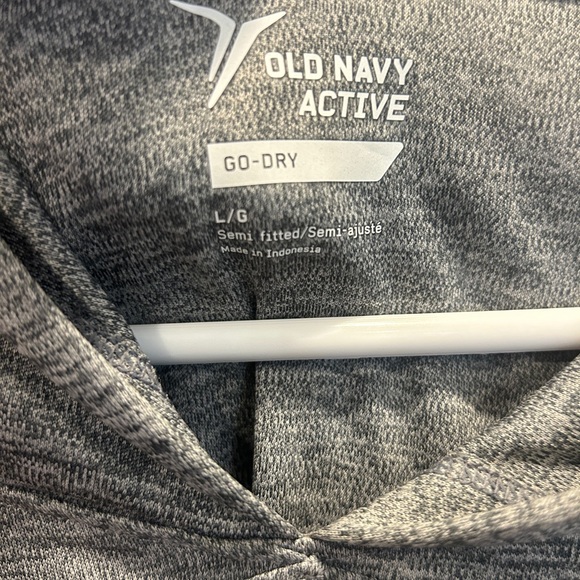 Old Navy Active Hoodie Womens Large Gray Long Sleeve - Picture 2 of 13